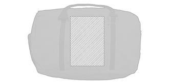 Sac de sport bandoulière en polyester Donatol - Marquage Verso