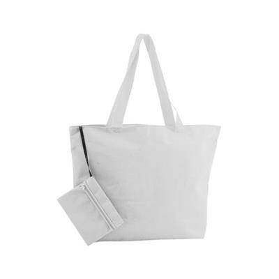 Sac de plage en polyester 600D Monks Blanc