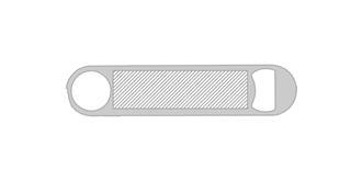 Ouvre-bouteille en acier inoxydable Mojitos - A l'avant