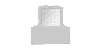 Veste de sécurité fluo en polyester Visibo - Marquage Verso