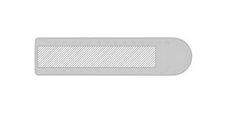 Règle de 15 cm en plastique Liner - Marquage Recto