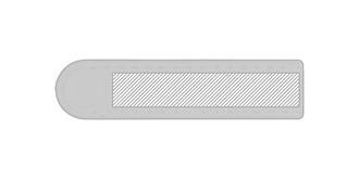 Règle de 15 cm en plastique Liner - Marquage Verso