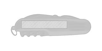 Couteau de poche 7 fonctions en métal Gergo - Marquage Recto