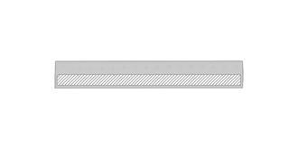 Règle classique 16 cm en bois naturel Navir - Marquage Recto