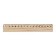 OBG PUB - Règle classique 16 cm en bois naturel Navir
