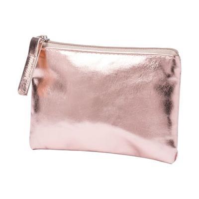 Trousse en plastique avec fermeture éclair Faudoc Rose