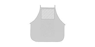 Tablier à colorier non tissé pour enfant Tizy - Marquage Recto