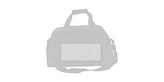 Sac de sport en polyester avec bandoulière Novort - Marquage Recto