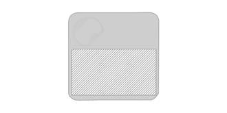 Sous-bock en plastique multifonction Hopfan - Marquage Recto