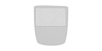 Mug en porcelaine blanche 350 ml Tehn - Marquage Recto