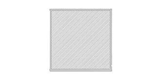 Bloc en verre rectangulaire Dayton - Marquage Recto