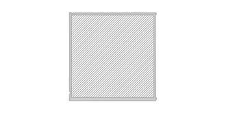 Bloc en verre rectangulaire Dayton - Marquage Verso