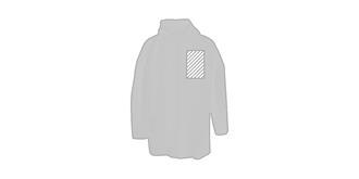 Coupe-vent coloré imperméable en PVC Farty - Marquage poitrine gauche