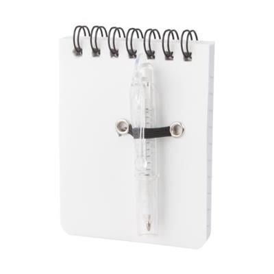 Bloc note à spirales en plastique Dux Blanc