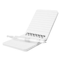 Bloc note à spirales en plastique Dux