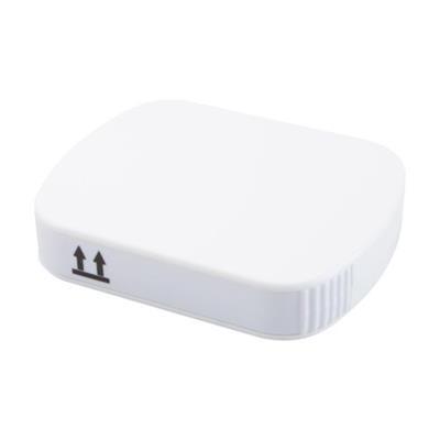 Pilulier avec 4 compartiments en plastique Wekou Blanc