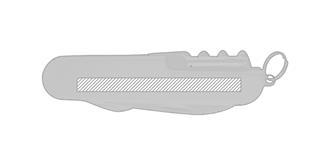 Couteau de poche multifonction en acier Cinka - Impression Gauche