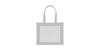 Sac shopping réutilisable en non tissé Tucsor - Marquage Verso