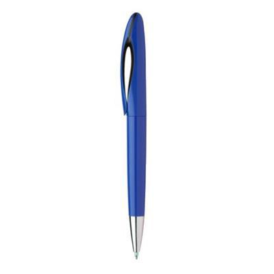 Stylo à bille à mécanisme twist en plastique Hurie Bleu marine