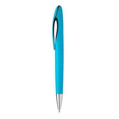 Stylo à bille à mécanisme twist en plastique Hurie Bleu