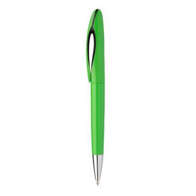 Stylo à bille à mécanisme twist en plastique Hurie Vert