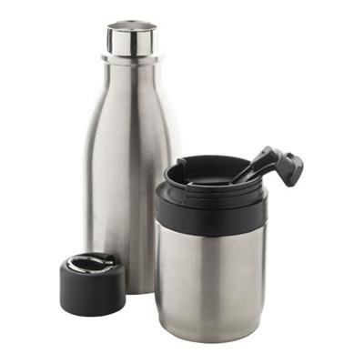 Bouteille isotherme de 800ml 2 en 1 en acier Jarko