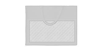 Sac de plage écologique en coton Cekon - Impression Poche