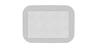 Lunch box en verre 800ml couleur nature Vittal - Impression Haut