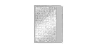 Porte-documents élégant en plastique PU Jaides - A l'avant