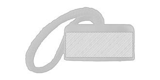 Gourde en verre transparent de 500 ml Yesa - impression sur couvercle