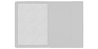 Porte-documents écologie en papier recyclé - impression sur couvercle