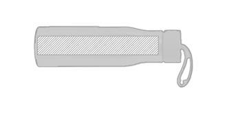Gourde de 600ml en acier Fezak - Marquage Recto