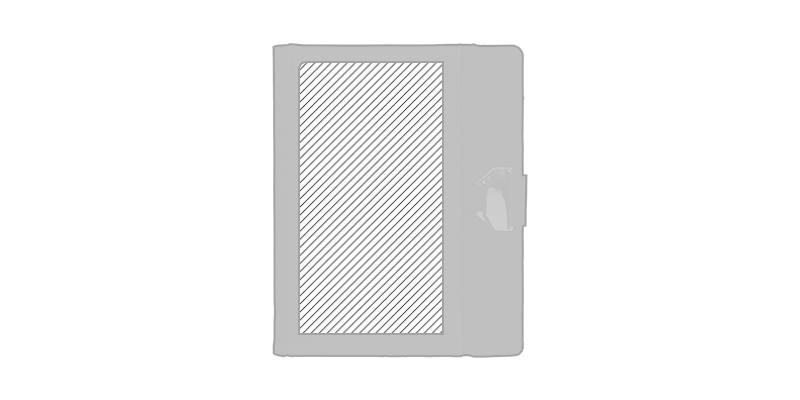 OBG.PUB - Tablet conférencier en plastique PU Hikes - A l'avant Tablet conférencier en plastique PU Hikes - A l'avant