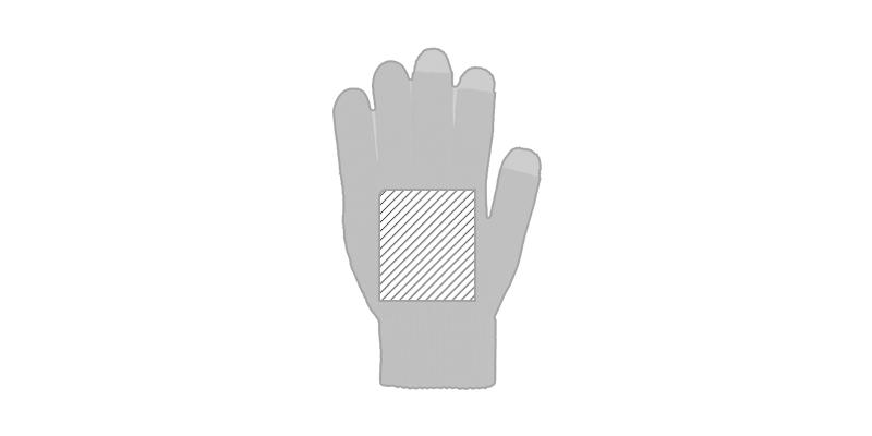 Paire de gants polaire tactile personnalisé RPET recyclé