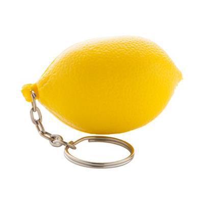 OBG.PUB - Porte-clés antistress en forme d'orange Domby Jaune canari Porte-clés antistress en forme d'orange Domby Jaune canari