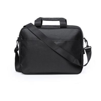 OBG.PUB - Sacoche en Polyester 170T avec bandoulière Baldomy Noir Sacoche en Polyester 170T avec bandoulière Baldomy Noir
