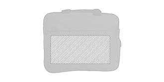 Porte-documents avec RFID en polyester Lenketo - Marquage Recto