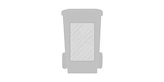 Taille-crayon en ABS en forme amusante Longria - Marquage Verso