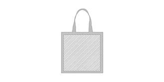 Sac shopping en Polyester recycler Cabis - Marquage Recto