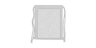 Sac shopping en coton avec longues anses Lerkale - Marquage Verso