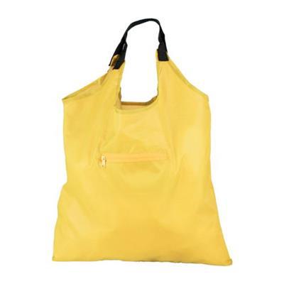 Sac shopping pliable en polyester 190T Kimat Jaune