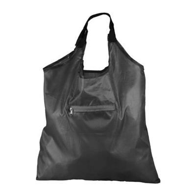 Sac shopping pliable en polyester 190T Kimat Noir