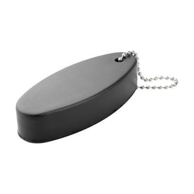 OBG.PUB - Porte-clés antistress en mousse ovale Islanne Noir Porte-clés antistress en mousse ovale Islanne Noir