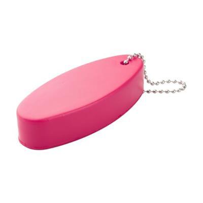OBG.PUB - Porte-clés antistress en mousse ovale Islanne Rose Porte-clés antistress en mousse ovale Islanne Rose