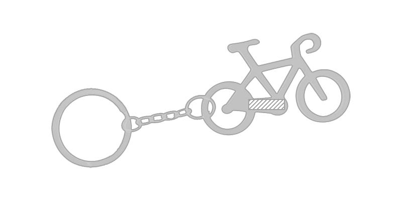 Porte-clés vélo aluminium