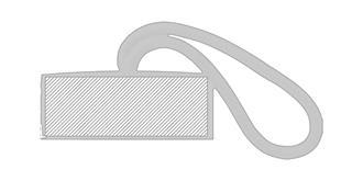 Gourde de sport en verre de 430ml Mopary - impression sur couvercle