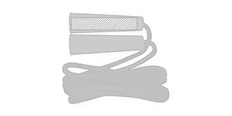 Corde à sauter avec poignées en plastique Hujio - Impression sur poignée