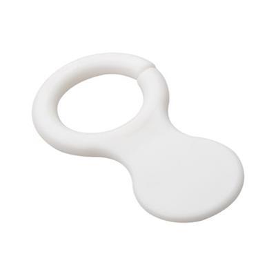 Porte-clés jeton en plastique Ebershop Blanc