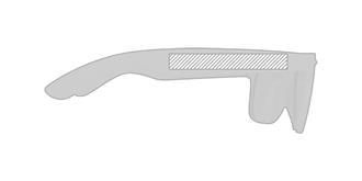 Lunettes de soleil en fibre de bambou Kilpa - Marquage branche droite