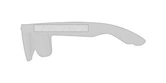 Lunettes de soleil en fibre de bambou Kilpa - Marquage branche gauche